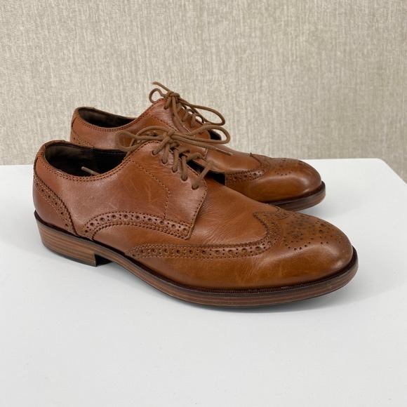 Cole Haan Wingtip Oxford Mens 7M Harrison Dress Shoe GrandOS Leather Lace Up - Picture 1 of 10